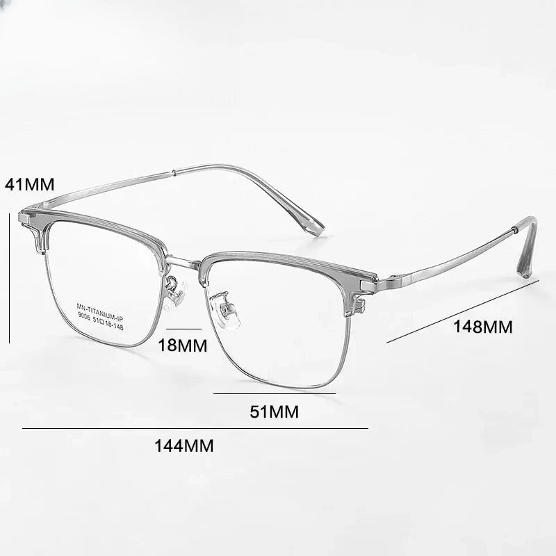 Unisex Polygon Full Rim Acetate Prescription Glasses 679007 — view 2 | Rx Spectacle