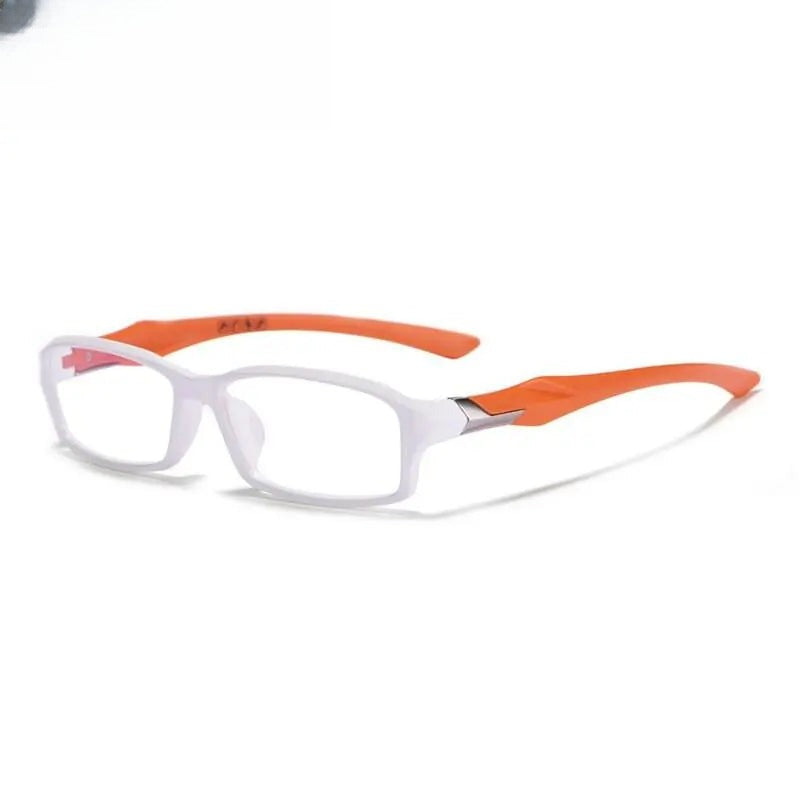Men's Rectangular Full Rim Titanium Sports Glasses 6059 — view 3 | Rx Spectacle