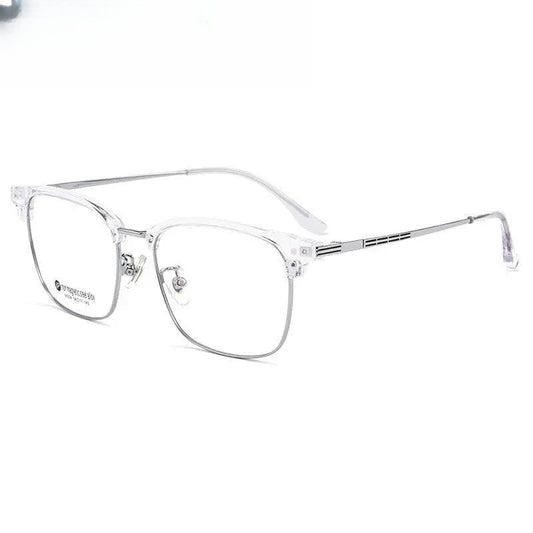 Men's Square Full Rim Acetate Prescription Glasses M224 — view 1 | Rx Spectacle
