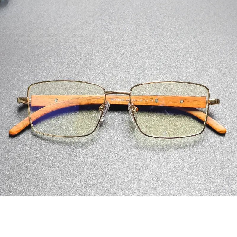 Unisex Square Full Rim Titanium Prescription Glasses 794006 — view 1 | Rx Spectacle