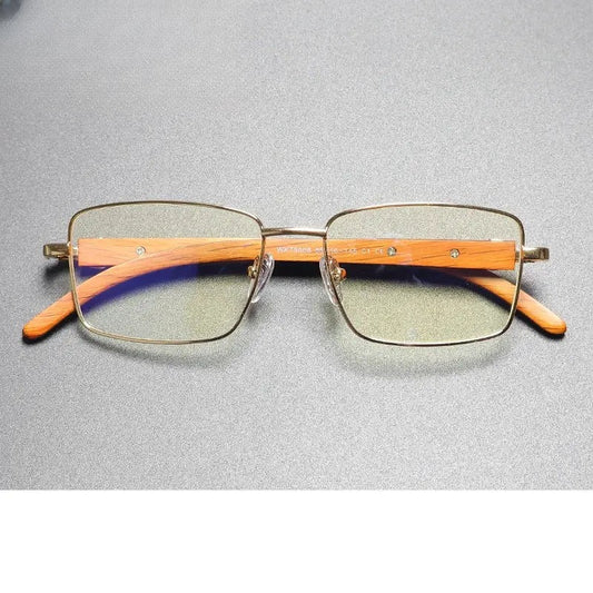 Unisex Square Full Rim Titanium Prescription Glasses 794006 — view 1 | Rx Spectacle