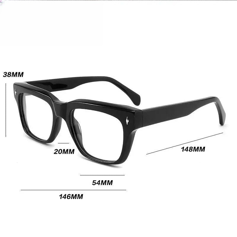 Unisex Square Full Rim Acetate Prescription Glasses Gxyj918 — view 9 | Rx Spectacle