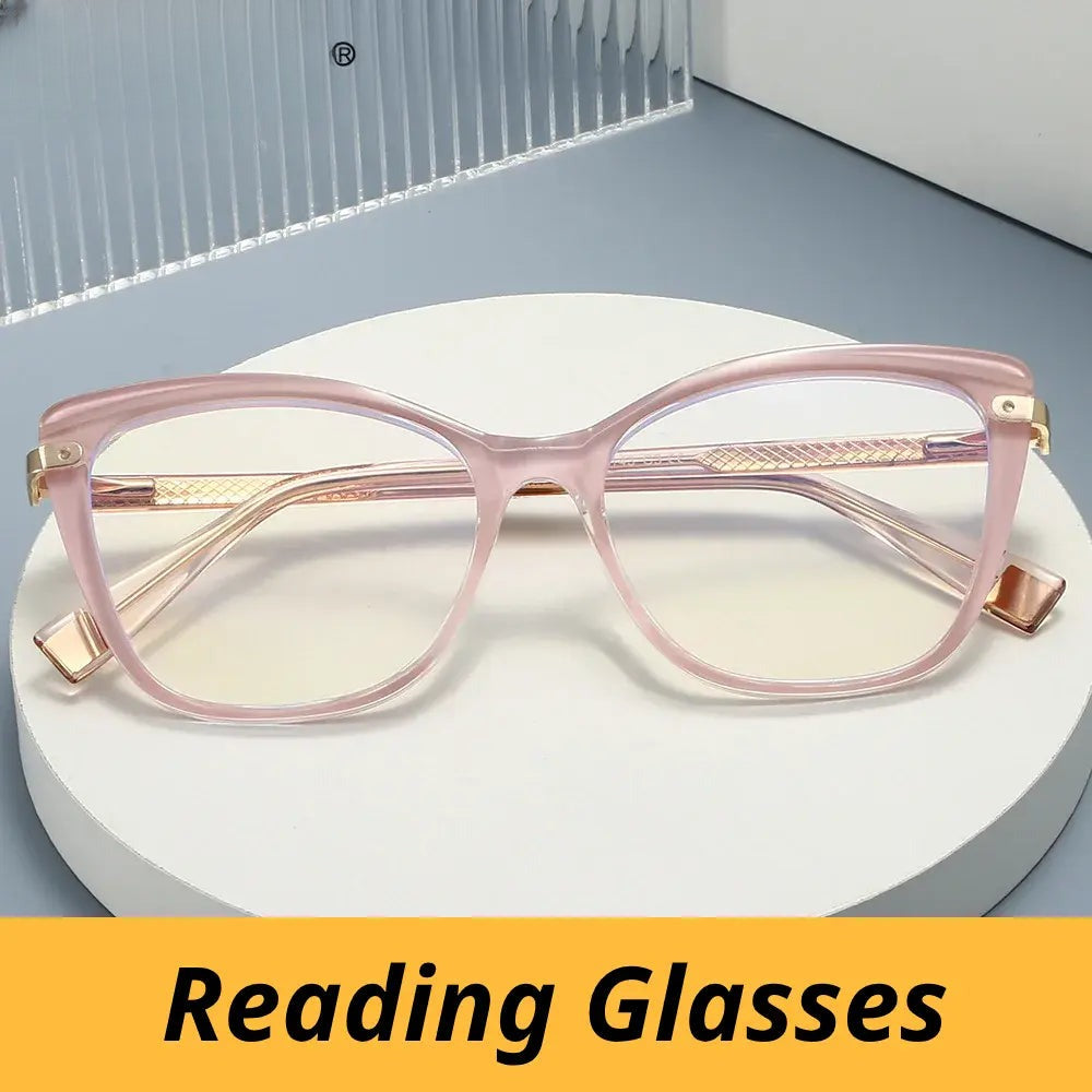 Women's Butterfly Full Rim TR90 Reading Glasses 582007 — view 1 | Rx Spectacle