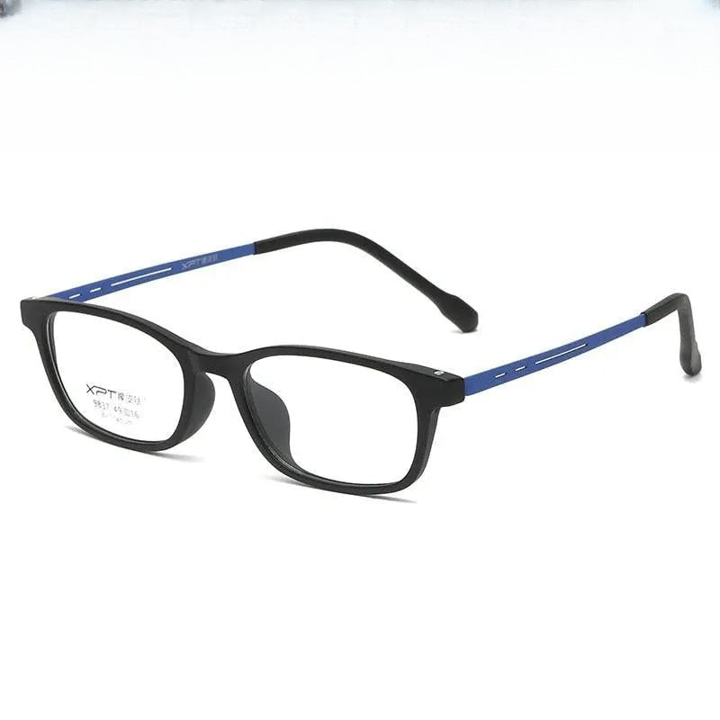Unisex Square Full Rim Titanium Prescription Glasses 9837 — view 1 | Rx Spectacle