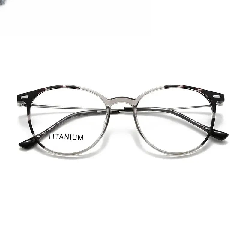 Women's Square Full Rim Titanium Prescription Glasses 657017 — view 7 | Rx Spectacle