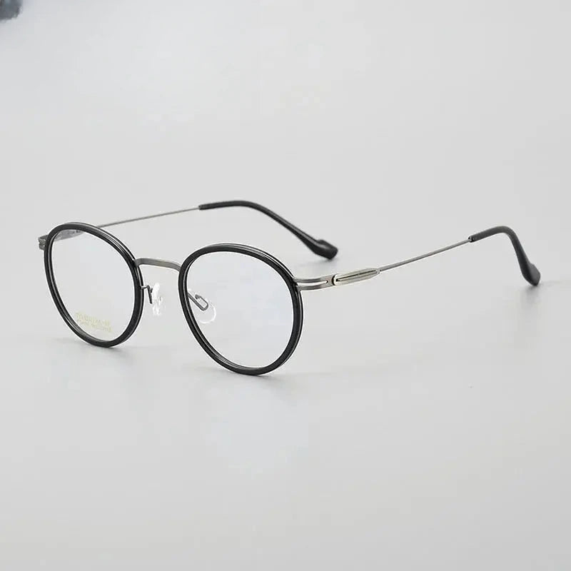 Women's Oval Full Rim Titanium Prescription Glasses 884004 — view 3 | Rx Spectacle