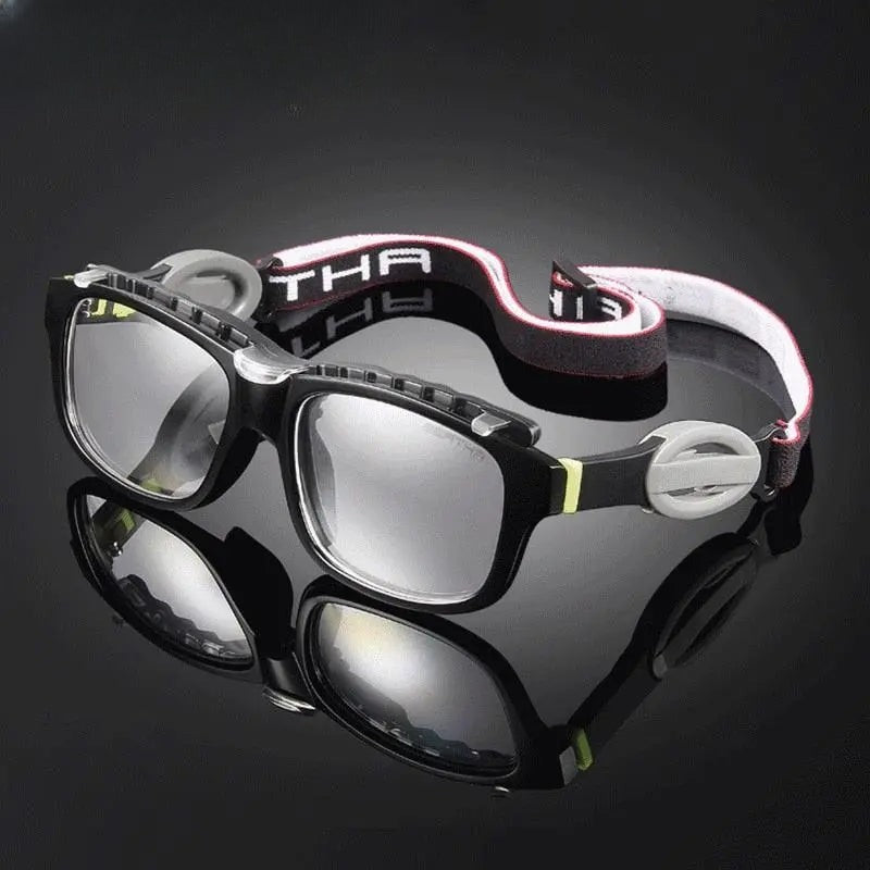 Unisex Square Full Rim Titanium Sports Glasses 0048 — view 5 | Rx Spectacle