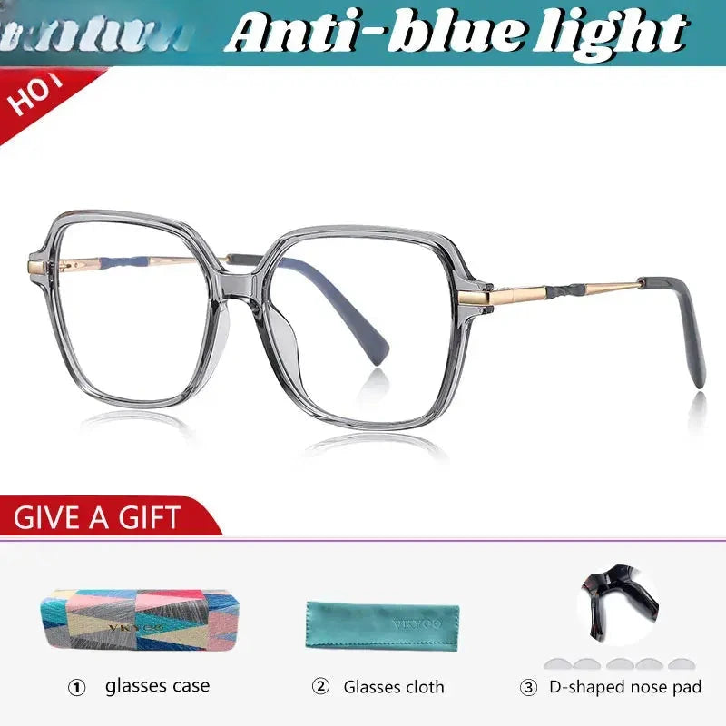 Women's Square Full Rim TR90 Reading Glasses 82211 — view 7 | Rx Spectacle