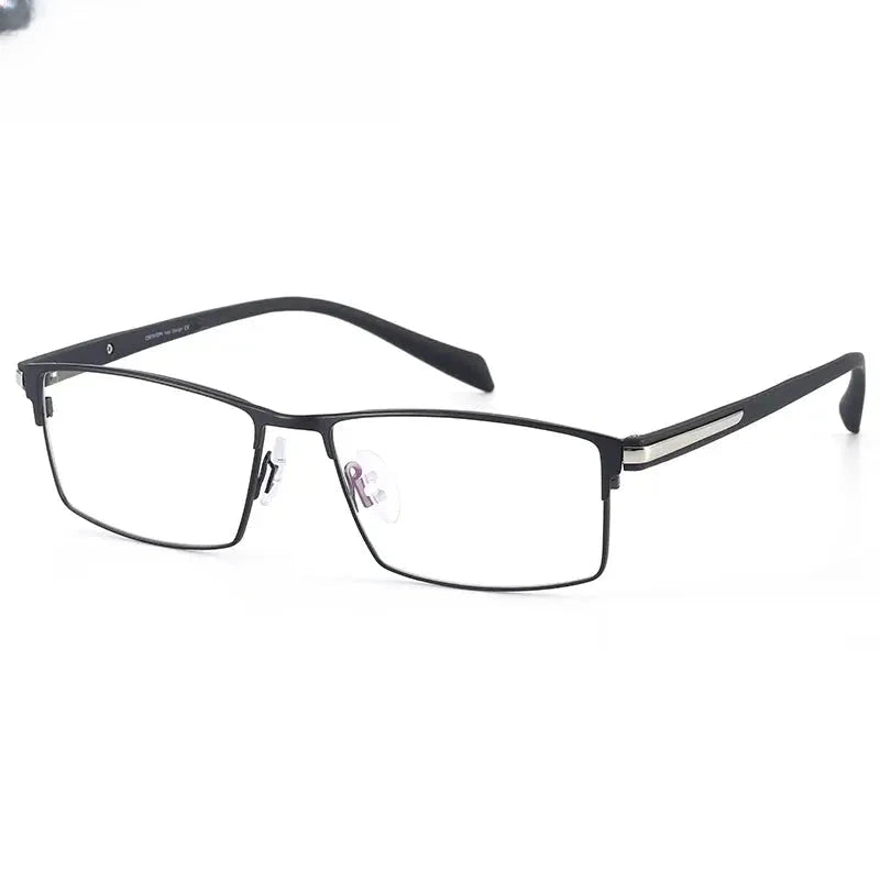 Men's Square Full Rim Titanium Prescription Glasses 889282 — view 1 | Rx Spectacle
