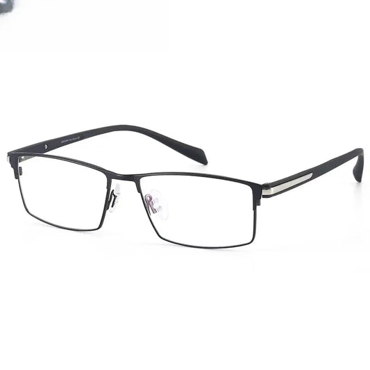 Men's Square Full Rim Titanium Prescription Glasses 889282 — view 1 | Rx Spectacle