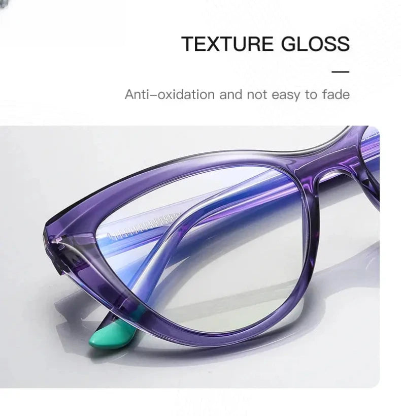 Women's Cat Eye Full Rim Reading Glasses Pfd2152 — view 11 | Rx Spectacle