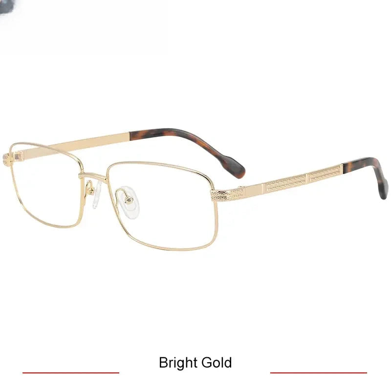 Men's Polygon Full Rim Titanium Prescription Glasses 350040 — view 2 | Rx Spectacle