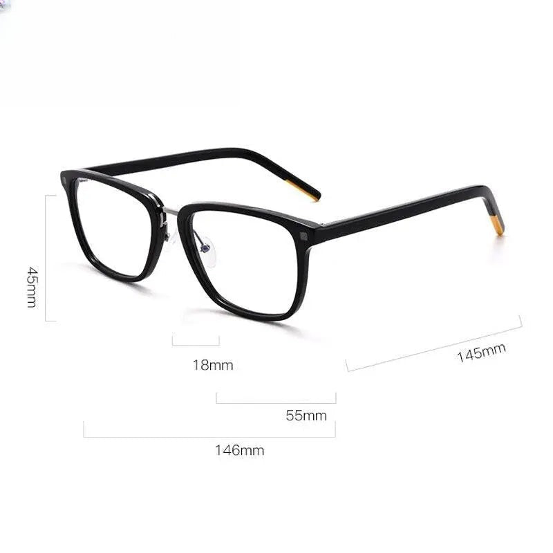 Unisex Square Full Rim Acetate Prescription Glasses Gxyj312 — view 5 | Rx Spectacle