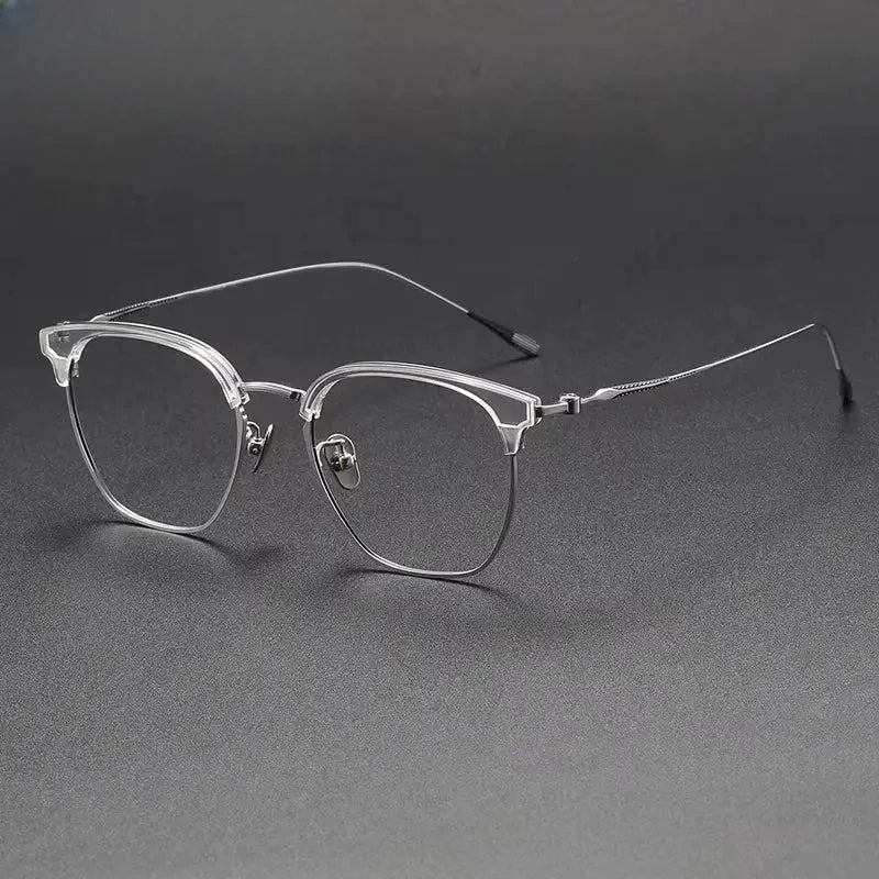 Women's Round Full Rim Titanium Prescription Glasses 380898 — view 1 | Rx Spectacle