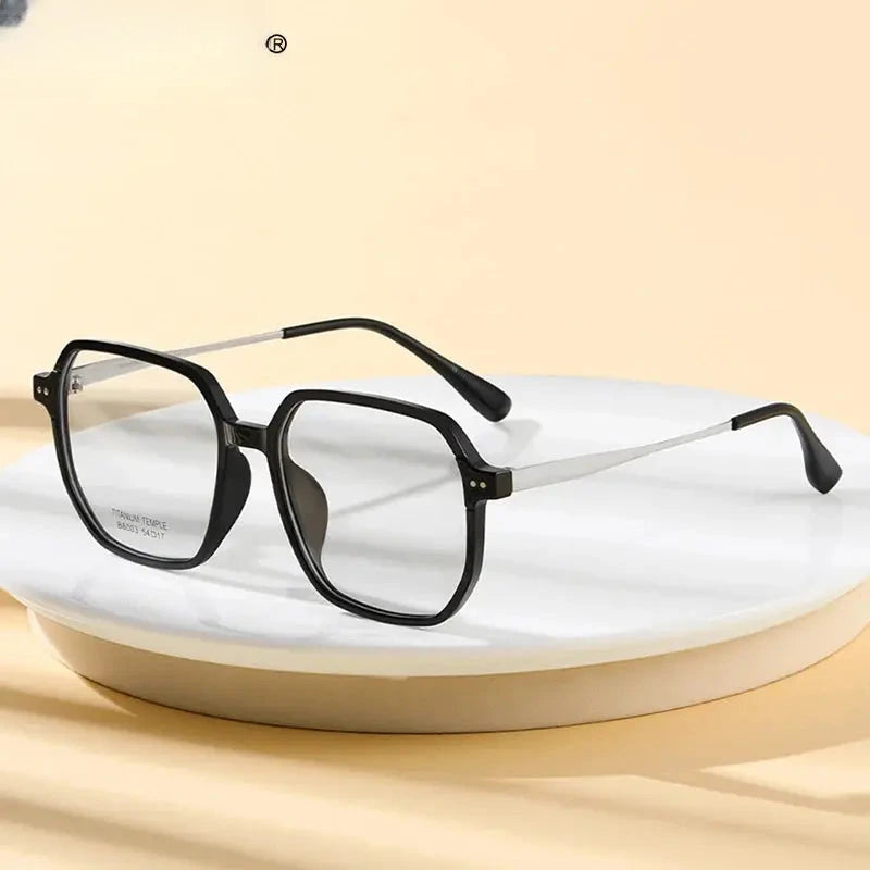 Men's Square Full Rim Titanium Reading Glasses 638003 — view 1 | Rx Spectacle