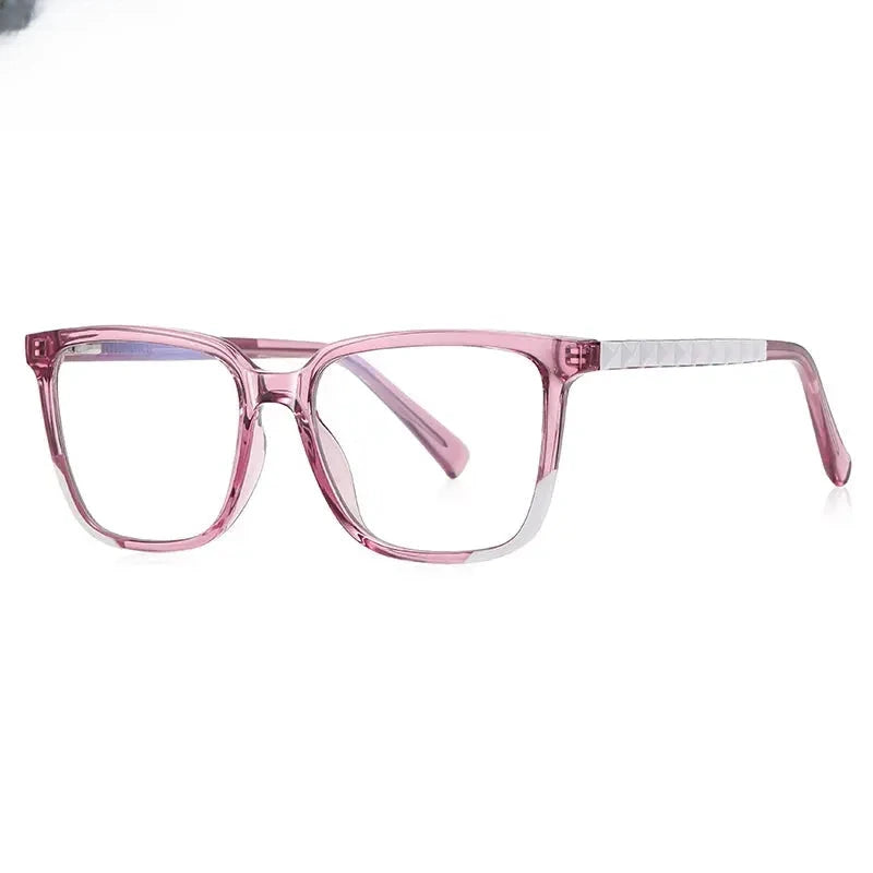 Women's Square Full Rim Titanium Prescription Glasses 213544 — view 8 | Rx Spectacle