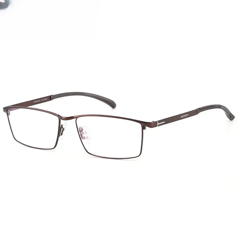 Men's Browline Full Rim Alloy Prescription Glasses 29318 — view 7 | Rx Spectacle