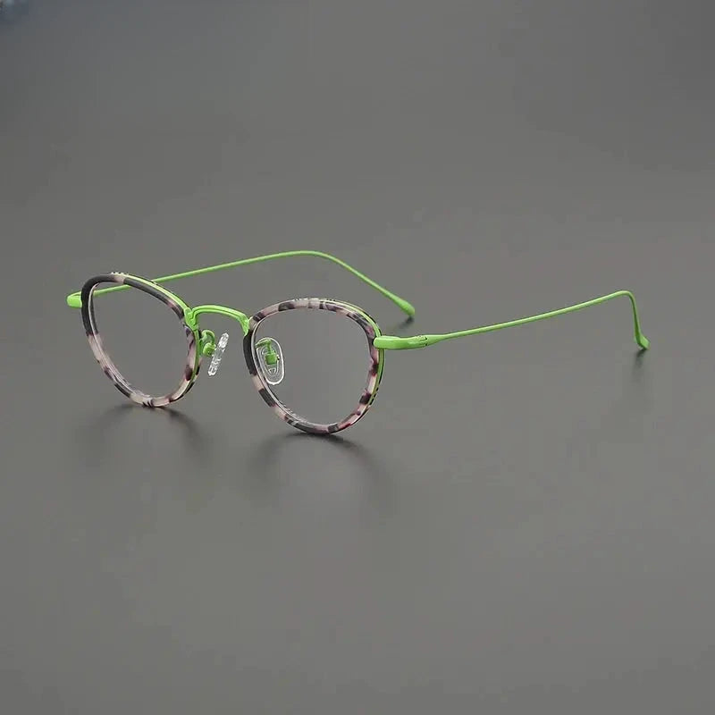 Women's Cat Eye Full Rim Titanium Prescription Glasses G85896 — view 5 | Rx Spectacle