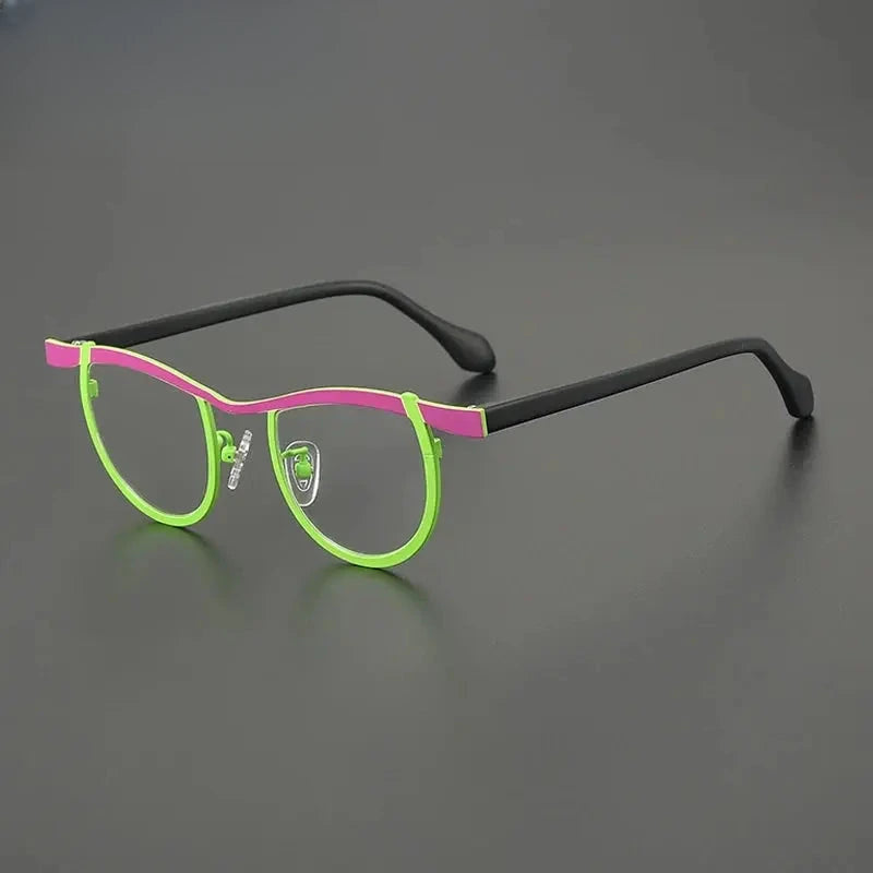 Women's Oval Full Rim Titanium Prescription Glasses G85884 — view 1 | Rx Spectacle