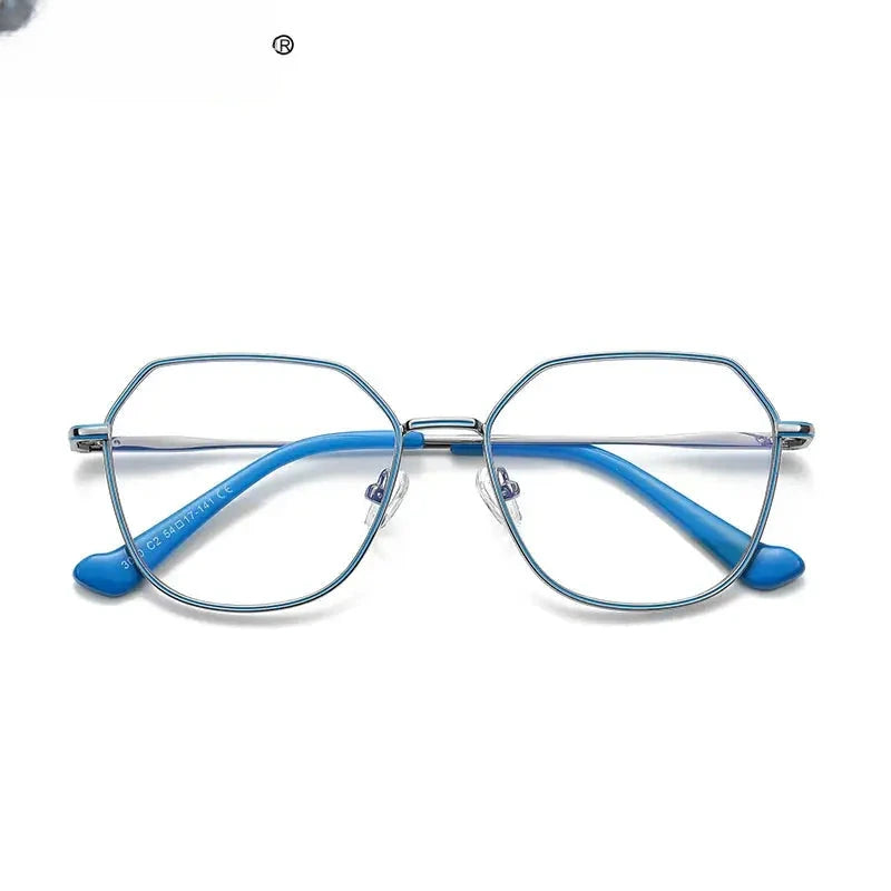 Women's Polygon Full Rim Alloy Reading Glasses 3040 — view 6 | Rx Spectacle
