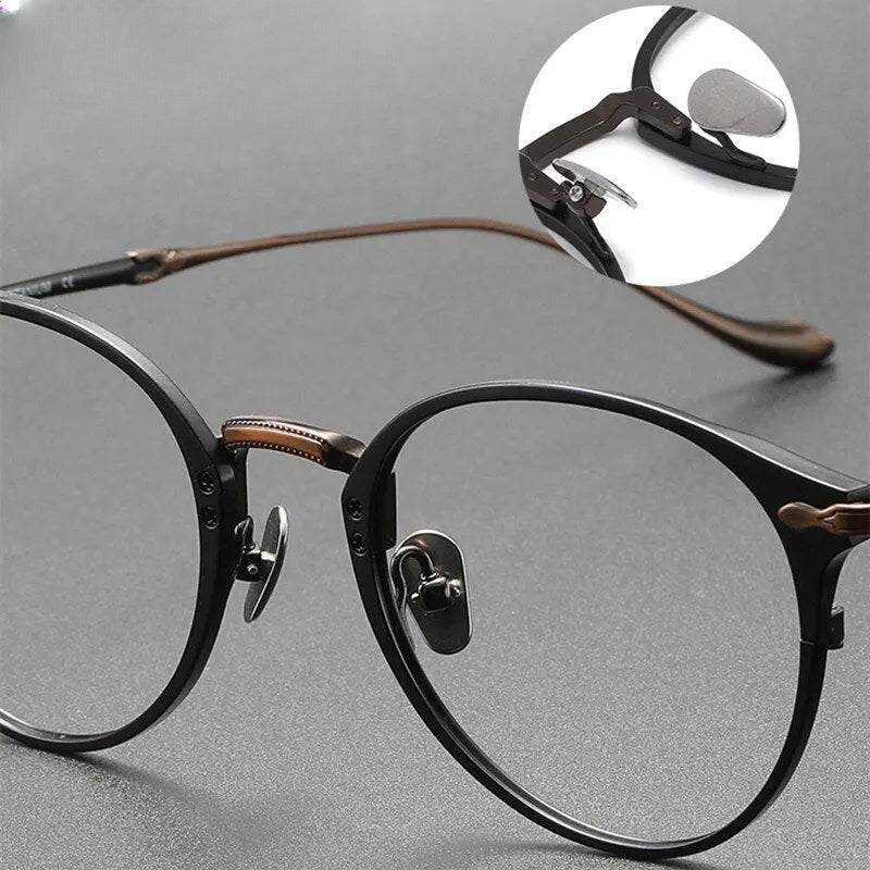 Unisex Round Full Rim Titanium Prescription Glasses 3112 — view 6 | Rx Spectacle