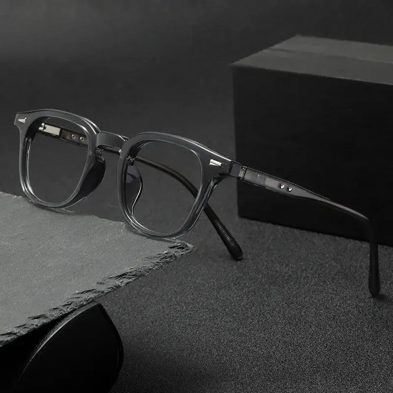 Unisex Square Full Rim Acetate Prescription Glasses L7156 — view 2 | Rx Spectacle