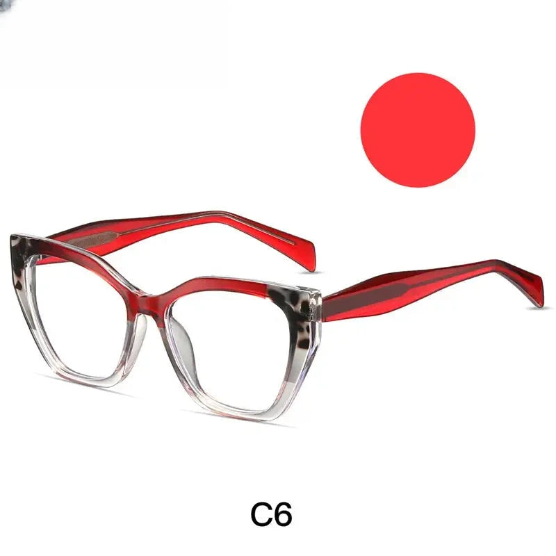Women's Cat Eye Full Rim Titanium Prescription Glasses 787021 — view 5 | Rx Spectacle