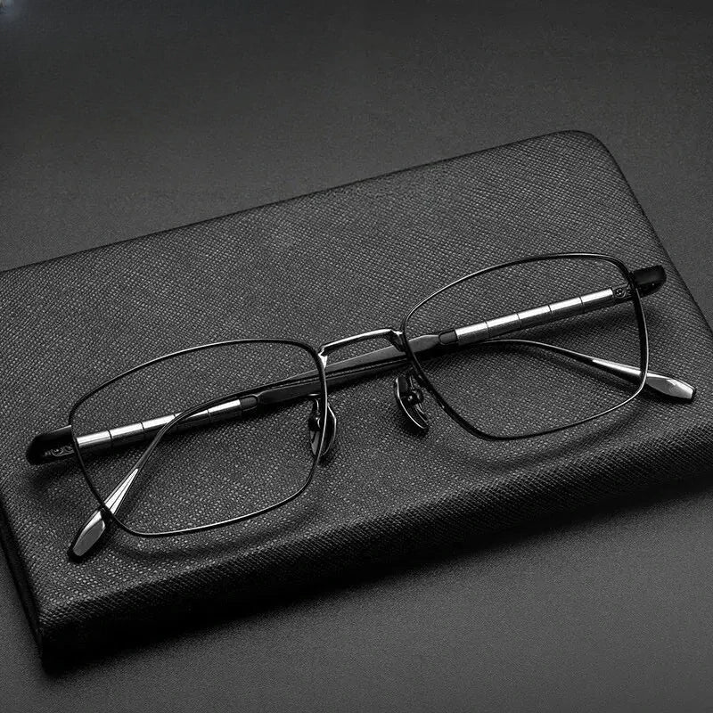 Men's Polygon Full Rim Titanium Prescription Glasses 790200 — view 1 | Rx Spectacle