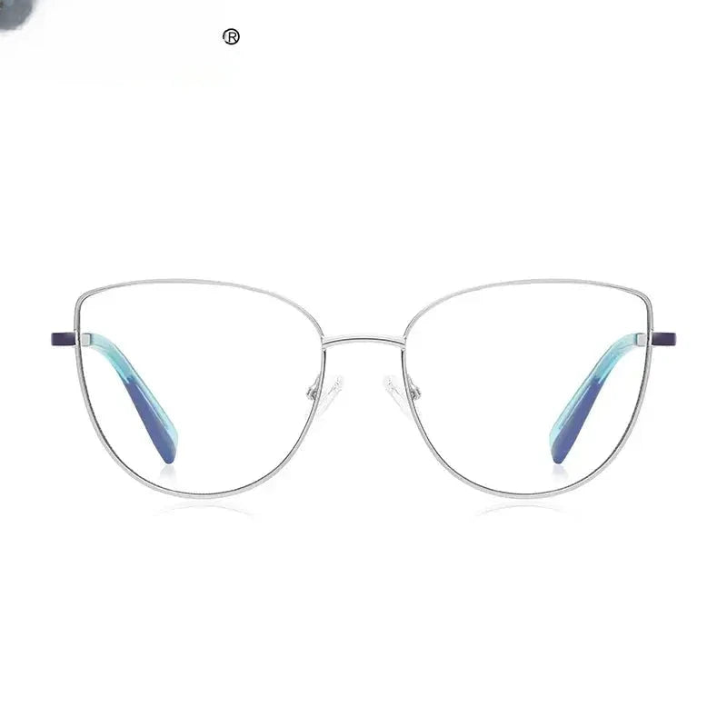 Women's Butterfly Full Rim Titanium Reading Glasses 3060 — view 4 | Rx Spectacle