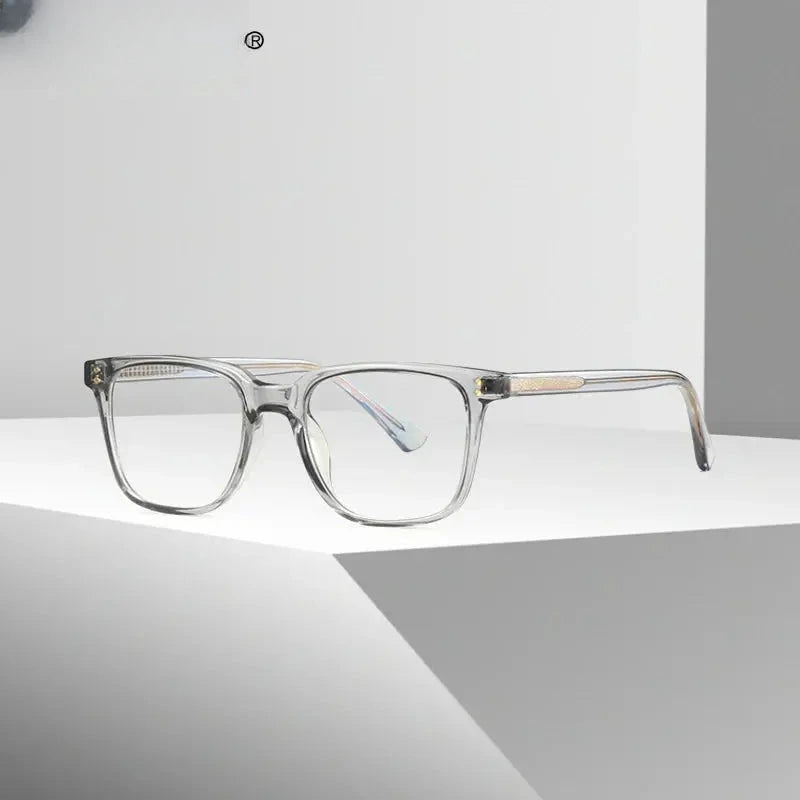 Unisex Square Full Rim Titanium Reading Glasses 2082 — view 1 | Rx Spectacle