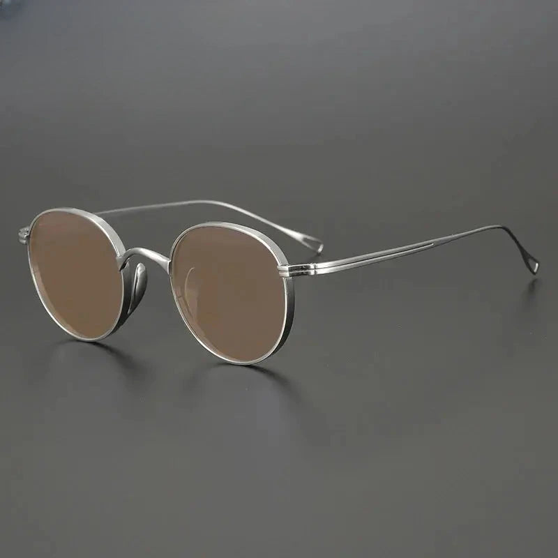 Unisex Oval Full Rim Titanium Prescription Glasses 131524 — view 15 | Rx Spectacle