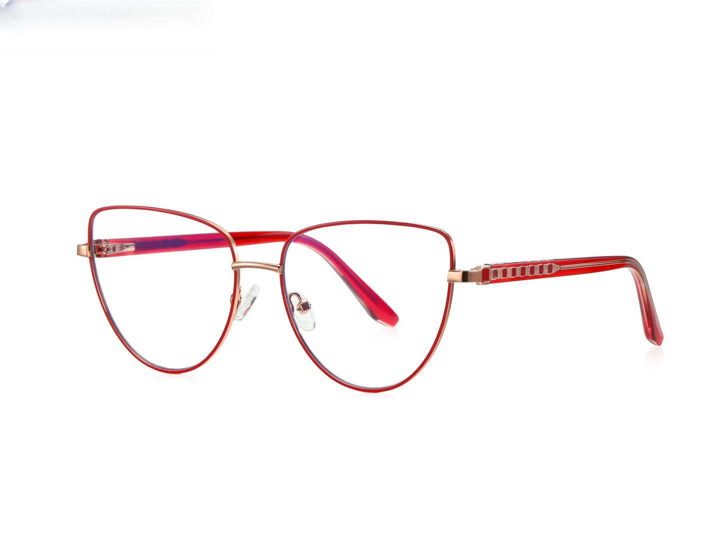 Unisex Cat Eye Full Rim Alloy Reading Glasses 3065 — view 8 | Rx Spectacle