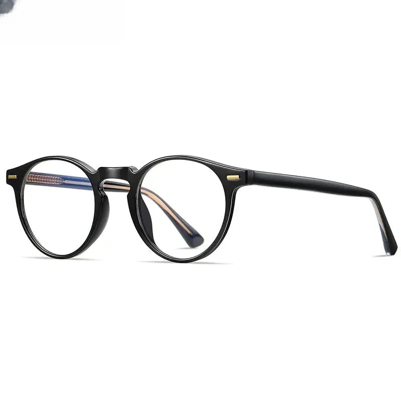 Women's Round Full Rim Titanium Reading Glasses 2083 — view 11 | Rx Spectacle