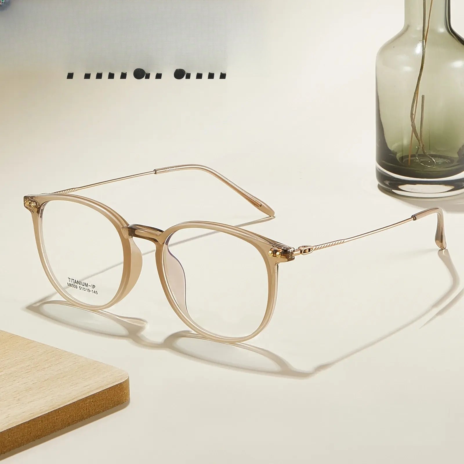Unisex Square Full Rim Titanium Prescription Glasses 638309 — view 1 | Rx Spectacle