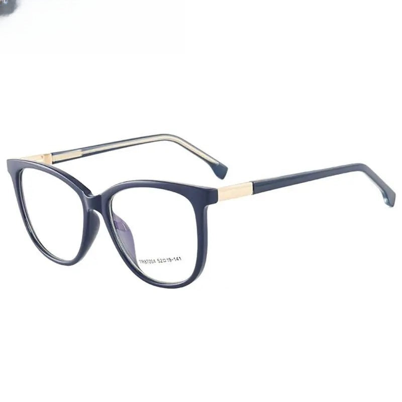 Women's Square Full Rim Titanium Prescription Glasses 87004 — view 6 | Rx Spectacle