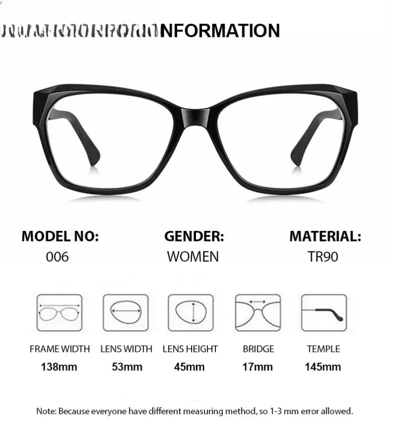 Women's Cat Eye Full Rim Titanium Prescription Glasses 474006 — view 2 | Rx Spectacle