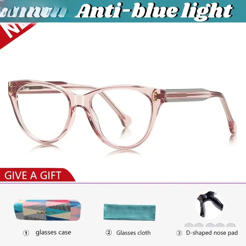 Women's Cat Eye Full Rim TR90 Reading Glasses 138102 — view 7 | Rx Spectacle