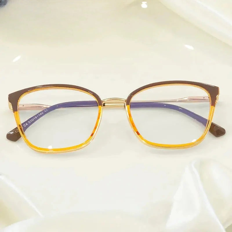 Women's Cat Eye Full Rim TR90 Prescription Glasses 82114 — view 1 | Rx Spectacle