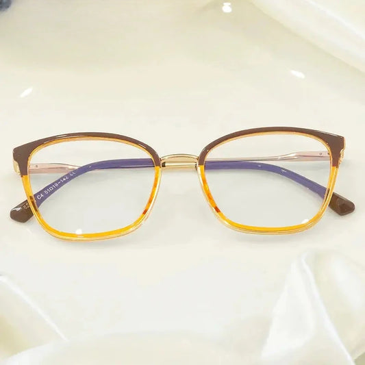 Women's Cat Eye Full Rim TR90 Prescription Glasses 82114 — view 1 | Rx Spectacle