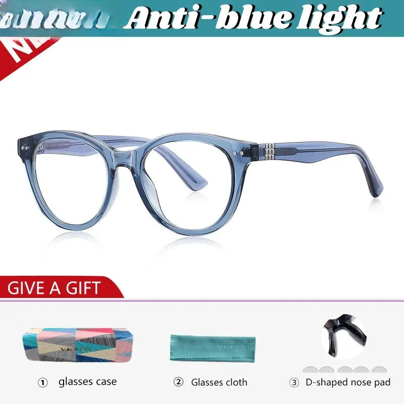 Unisex Round Full Rim Titanium Reading Glasses 622231 — view 4 | Rx Spectacle