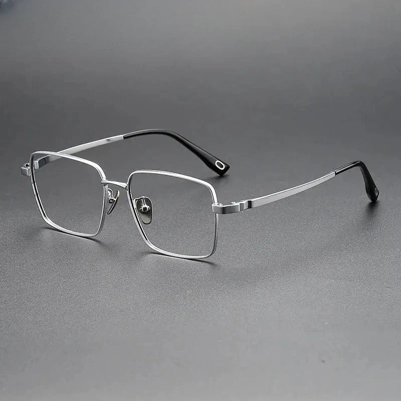 Men's Polygon Full Rim Titanium Prescription Glasses 80927 — view 6 | Rx Spectacle