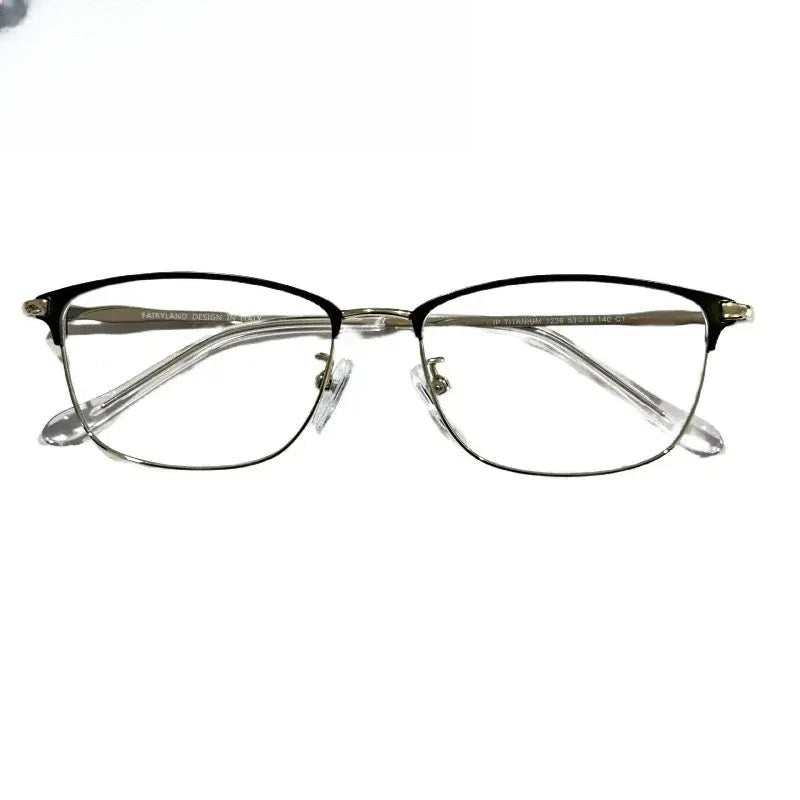Unisex Square Full Rim Titanium Prescription Glasses 22201 — view 1 | Rx Spectacle