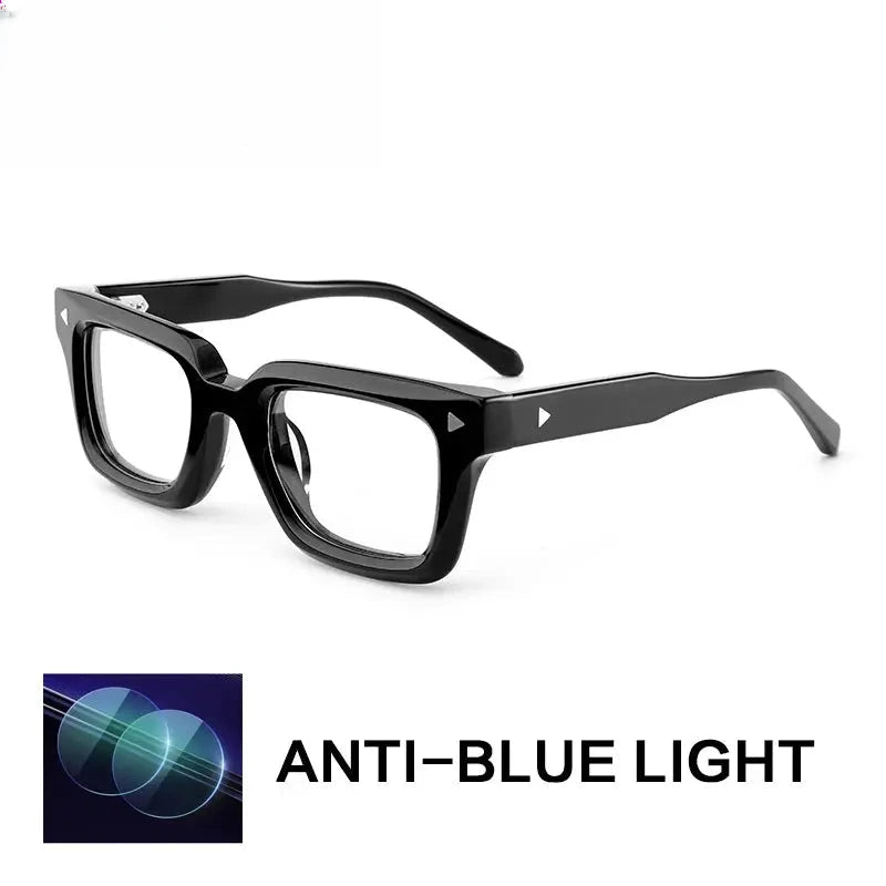 Unisex Browline Full Rim Acetate Reading Glasses 66308 — view 3 | Rx Spectacle