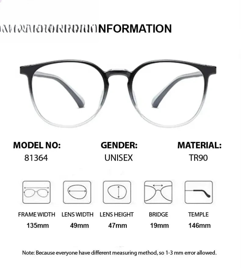 Women's Round Full Rim Titanium Prescription Glasses 81364 — view 2 | Rx Spectacle