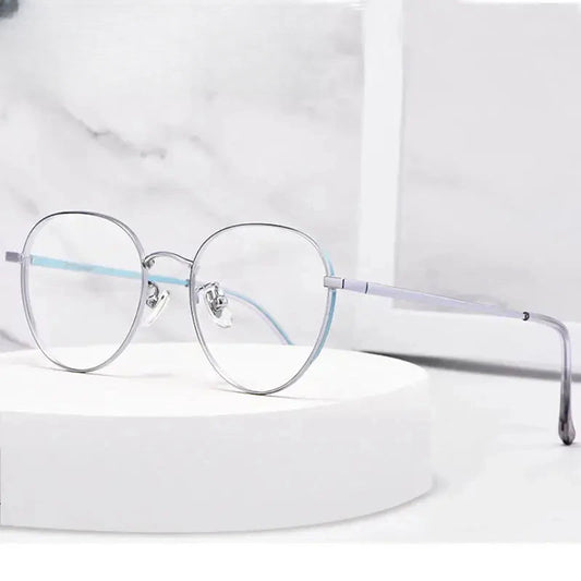 Women's Polygon Full Rim Titanium Prescription Glasses 73927 — view 1 | Rx Spectacle