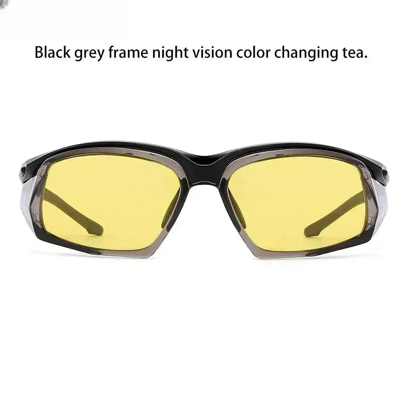 Unisex Square Full Rim TR90 Sports Glasses — view 10 | Rx Spectacle