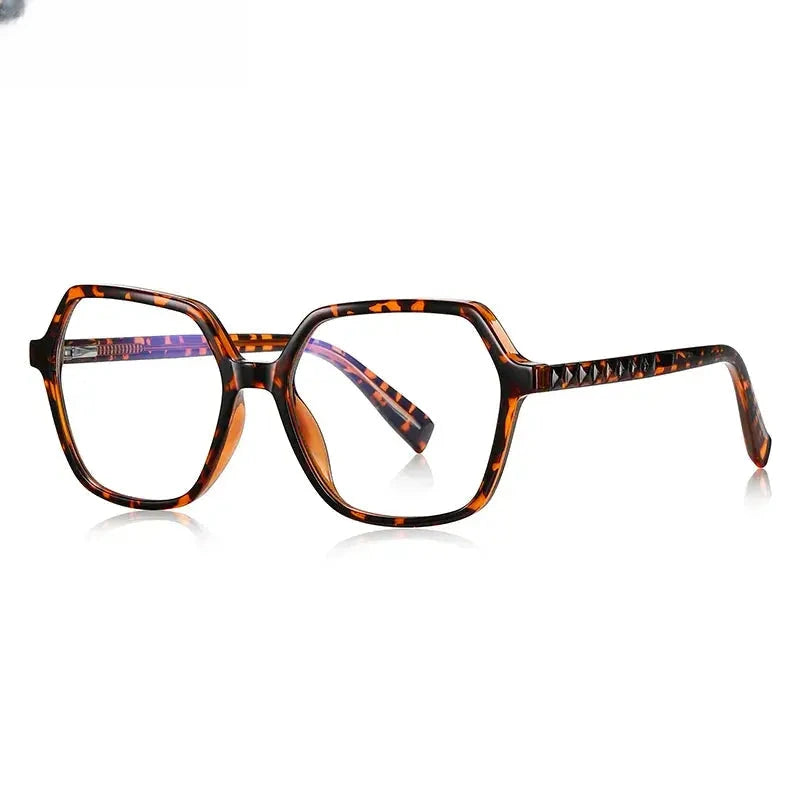 Unisex Polygon Full Rim Acetate Reading Glasses 2140 — view 9 | Rx Spectacle