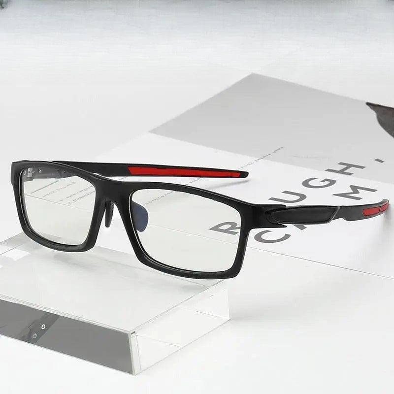 Men's Square Full Rim TR90 Prescription Glasses 6601 — view 1 | Rx Spectacle