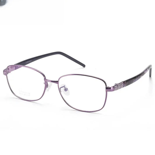 Women's Polygon Full Rim Titanium Prescription Glasses 589111 — view 1 | Rx Spectacle