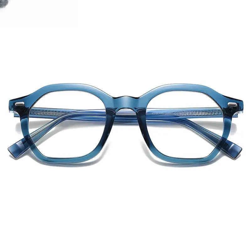 Women's Square Full Rim Titanium Reading Glasses 2095 — view 11 | Rx Spectacle